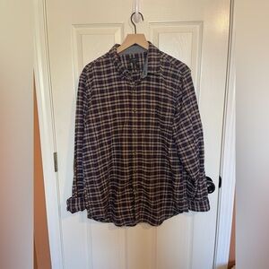 J Crew Cotton Wool Blend Plaid Flannel